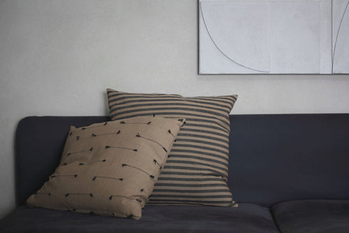 Arild, Cushion Cover, H50xW50cm, Black/Tobacco